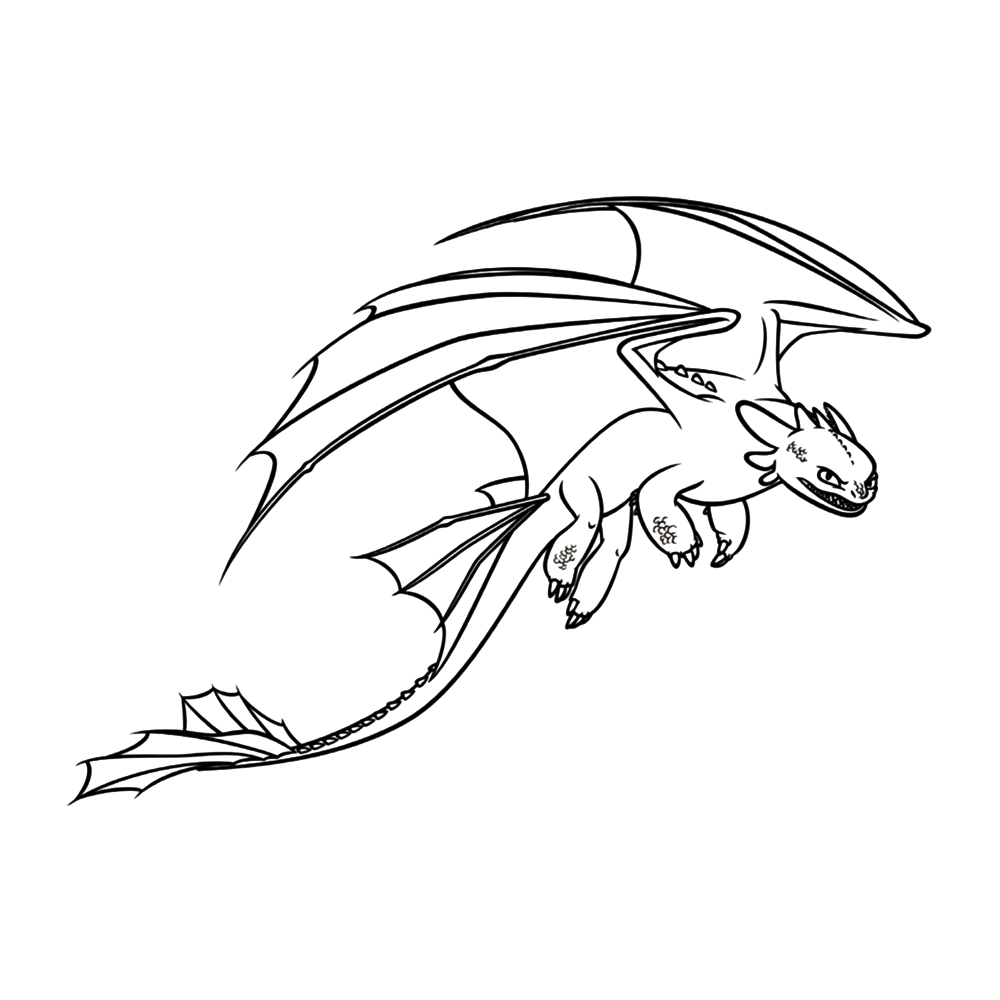 Plansa de colorat cu How to train your dragon 16 8